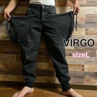 ヴァルゴ(VIRGO)のVIRGO ヴァルゴ　カーゴパンツ　サルエル　デニム　ブラック　メンズL(サルエルパンツ)