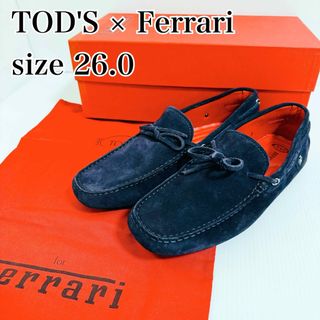 トッズ(TOD'S)の【美品】トッズ　フェラーリ　ドライビングシューズ　モカシン　スエード　26.0(スリッポン/モカシン)