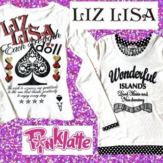 リズリサドール(LIZ LISA doll)のリズリサ ピンクラテ 2枚セット 女の子 150 160 長袖 長袖Tシャツ(Tシャツ/カットソー)