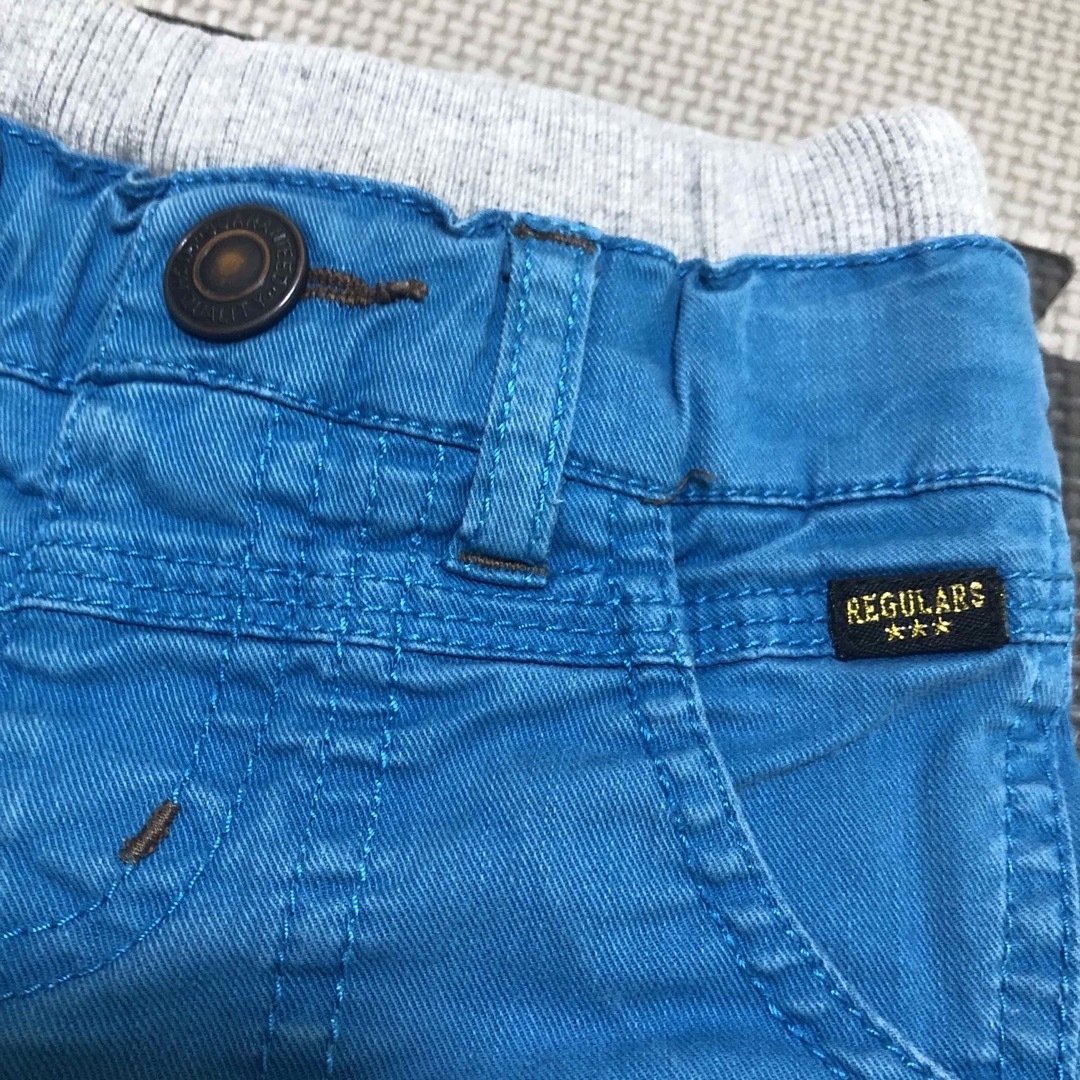 F.O.KIDS(エフオーキッズ)のエフオーキッズ　ブルー　パンツ キッズ/ベビー/マタニティのベビー服(~85cm)(パンツ)の商品写真