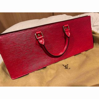 ルイヴィトン(LOUIS VUITTON)の美品　ルイヴィトン エピ サック トリアングル M52097 ハンドバッグ 赤(ハンドバッグ)