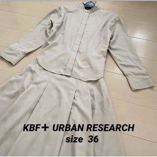 ケービーエフプラス(KBF+)の[美品] KBF＋ URBAN RESEARCH スタンドカラーワンピース　(ロングワンピース/マキシワンピース)