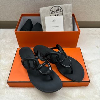 Hermes エルメス　ラバーサンダル　エジェリ　36