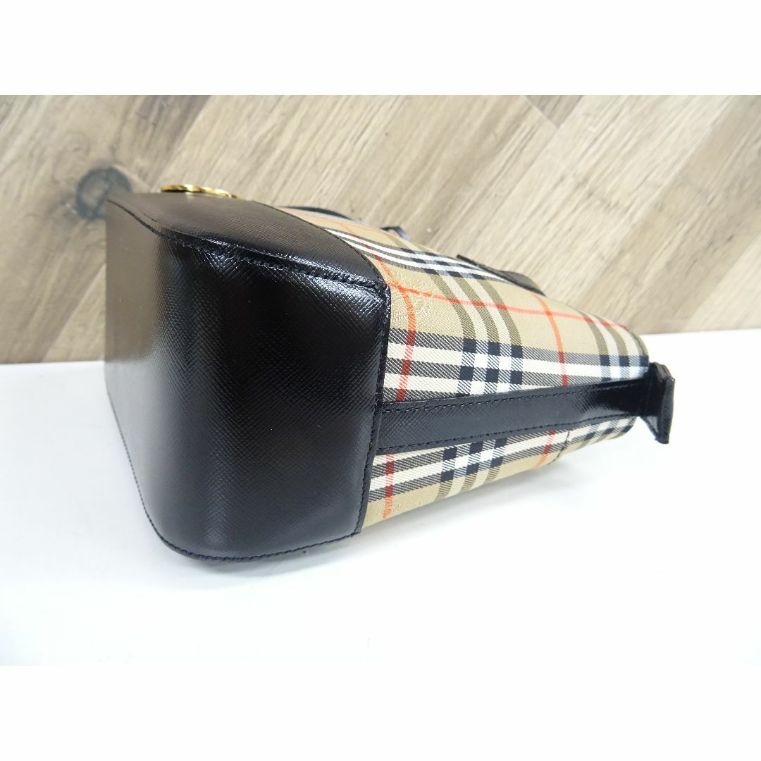 BURBERRY(バーバリー)のM奈102 / BURBERRY ノバチェック ハンドバッグ キャンバス レザー レディースのバッグ(ハンドバッグ)の商品写真