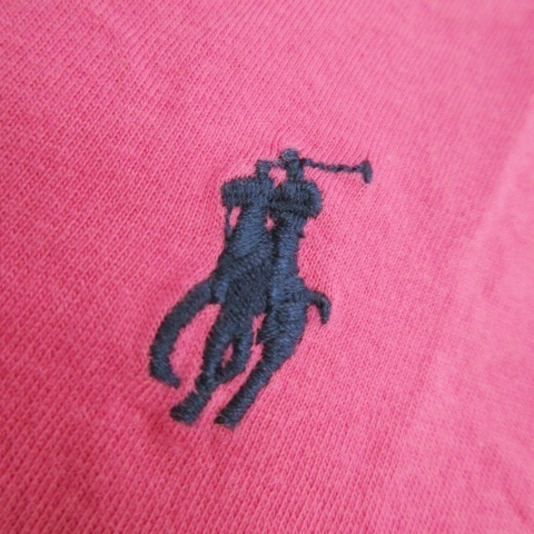 Ralph Lauren(ラルフローレン)のラルフローレン Tシャツ カットソー  Vネック 半袖 ロゴ刺繍 S ピンク レディースのトップス(Tシャツ(半袖/袖なし))の商品写真