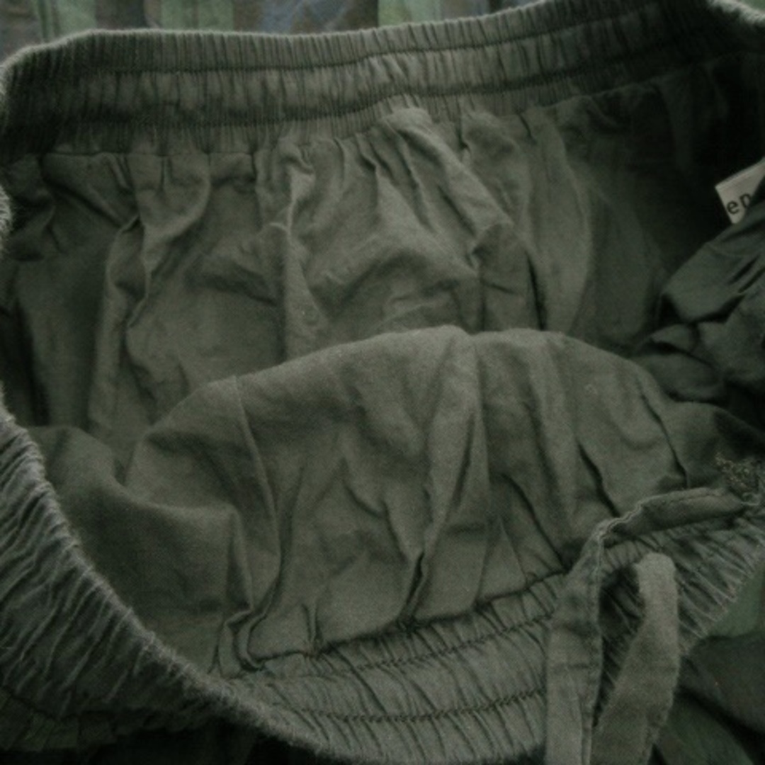 coen(コーエン)のコーエン スカート フレア ロング コットン ボリューム チェック 総柄 F 緑 レディースのスカート(ロングスカート)の商品写真