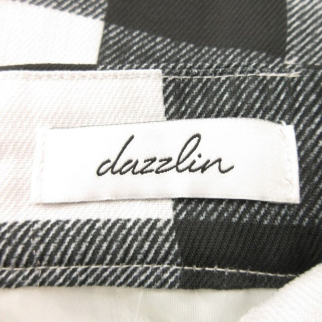 dazzlin(ダズリン)のダズリン パンツ ワイド レースアップ ハイウエスト チェック 総柄 M 黒 レディースのパンツ(その他)の商品写真