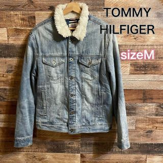 トミーヒルフィガー(TOMMY HILFIGER)のトミヒル　TOMMY HILFIGER ボアデニムジャケット　メンズM(Gジャン/デニムジャケット)