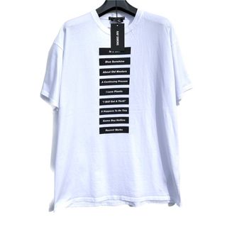 ラフシモンズ(RAF SIMONS)の極美品 RAF SIMONS WORDING Tシャツ ラフシモンズ(Tシャツ/カットソー(半袖/袖なし))