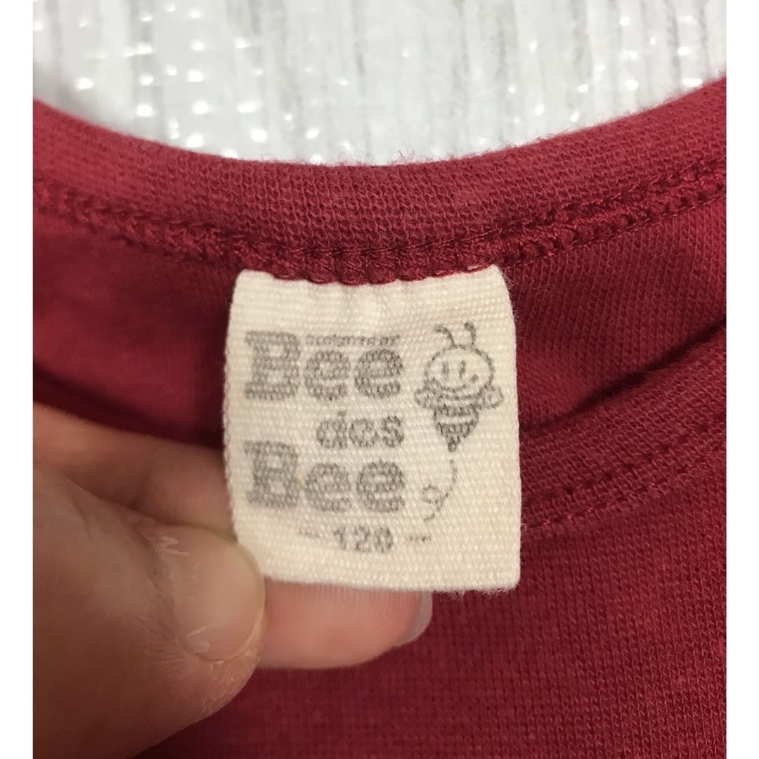 Bee(ビー)の女の子　長袖Tシャツ　120 Bee des Bee キッズ/ベビー/マタニティのキッズ服女の子用(90cm~)(Tシャツ/カットソー)の商品写真
