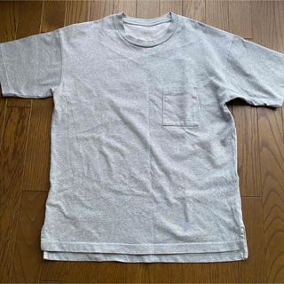 グローバルワーク(GLOBAL WORK)のグローバルワーク　ポケット　tシャツ　半袖　グレー　L 【送料込】(Tシャツ/カットソー(半袖/袖なし))