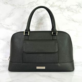 バーバリー(BURBERRY)の美品 バーバリー Burberry ノバチェック ハンドバッグ レザー ブラック(ハンドバッグ)