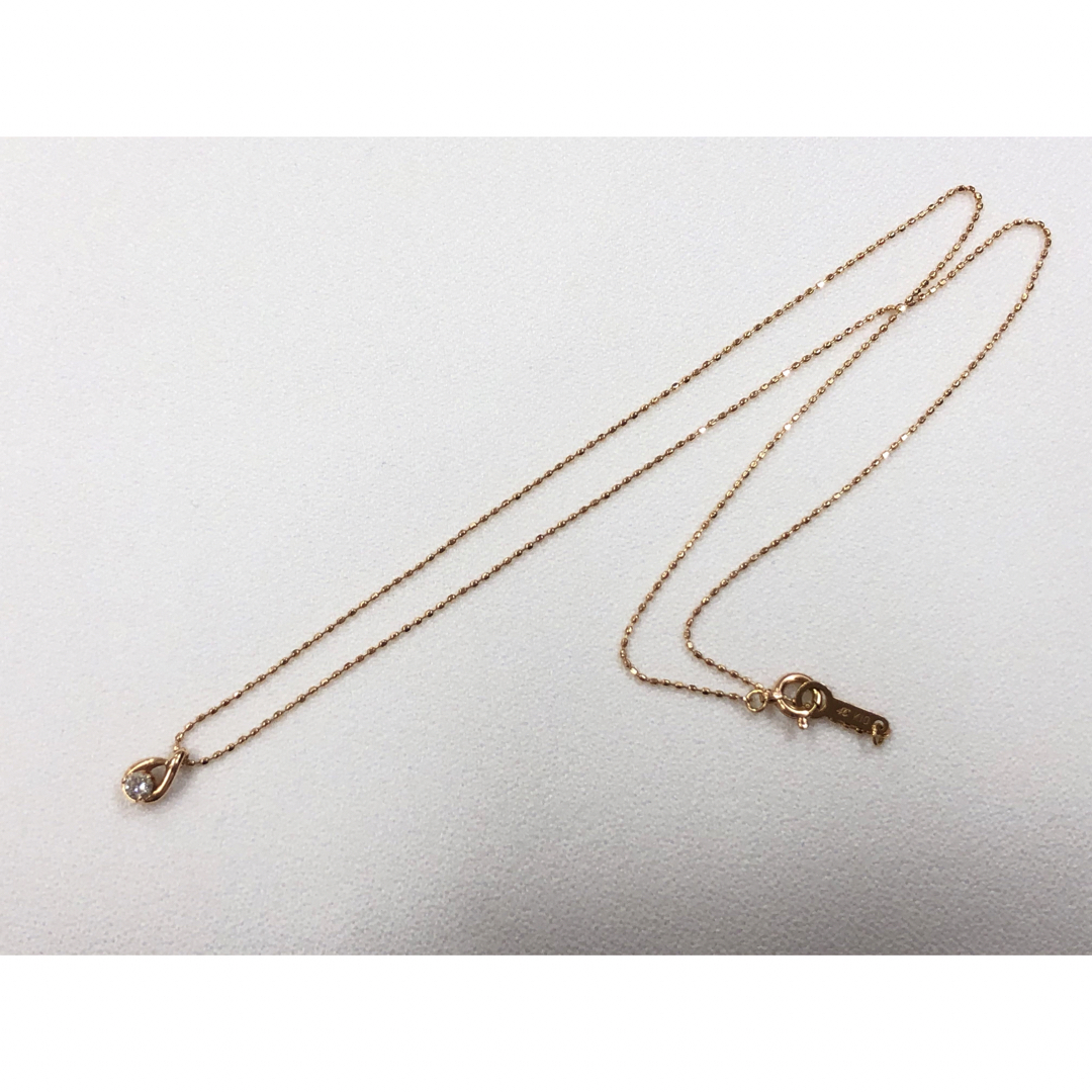 4℃(ヨンドシー)の【値下げ】💎4℃ K10PG ダイヤモンド ネックレス レディースのアクセサリー(ネックレス)の商品写真