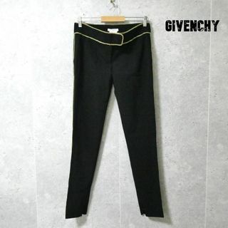 ジバンシィ(GIVENCHY)のほぼ美品 ジバンシィ チェーン 裾ファスナー ストレッチ テーパード パンツ(カジュアルパンツ)