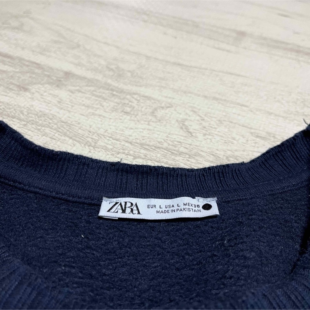 ZARA(ザラ)のZARA ザラ スウェット トレーナー Lサイズ レディースのトップス(トレーナー/スウェット)の商品写真