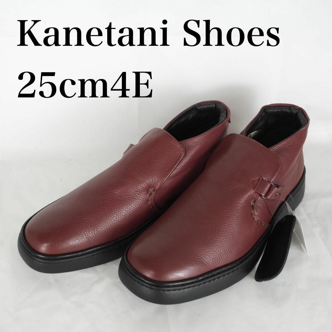 Kanetani Shoes*レザースニーカー25cm4E*ボルドー*M5487 メンズの靴/シューズ(スリッポン/モカシン)の商品写真