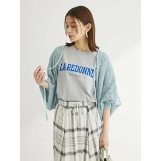 グリーンパークス(green parks)の【ミントグリーン】2way スラブボレロカーディガン 24SS/ショート丈/リボン/春/レディース(カーディガン)