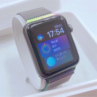 アップルウォッチ(Apple Watch)のアップルウォッチ 42mm 黒 SPORT apple watch(その他)