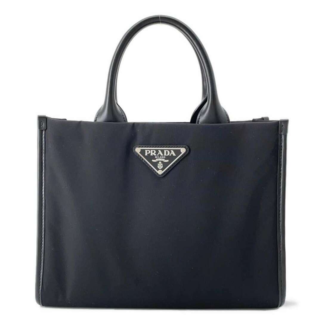 PRADA(プラダ)のプラダ ハンドバッグ Re-Nylon ロゴ ナイロン 1BA354 PRADA 2way 黒 レディースのバッグ(ハンドバッグ)の商品写真