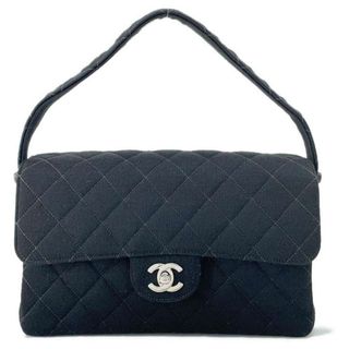 シャネル(CHANEL)のシャネル ショルダーバッグ ダブルフェイス マトラッセ ココマーク コットン CHANEL ワンショルダーバッグ 黒(ショルダーバッグ)