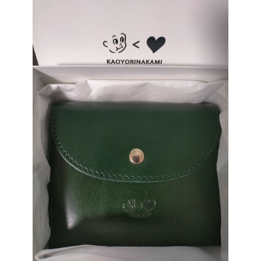 kaoyorinakami leather Wallet グリーン kaoyorinakami leather Wallet グリーン