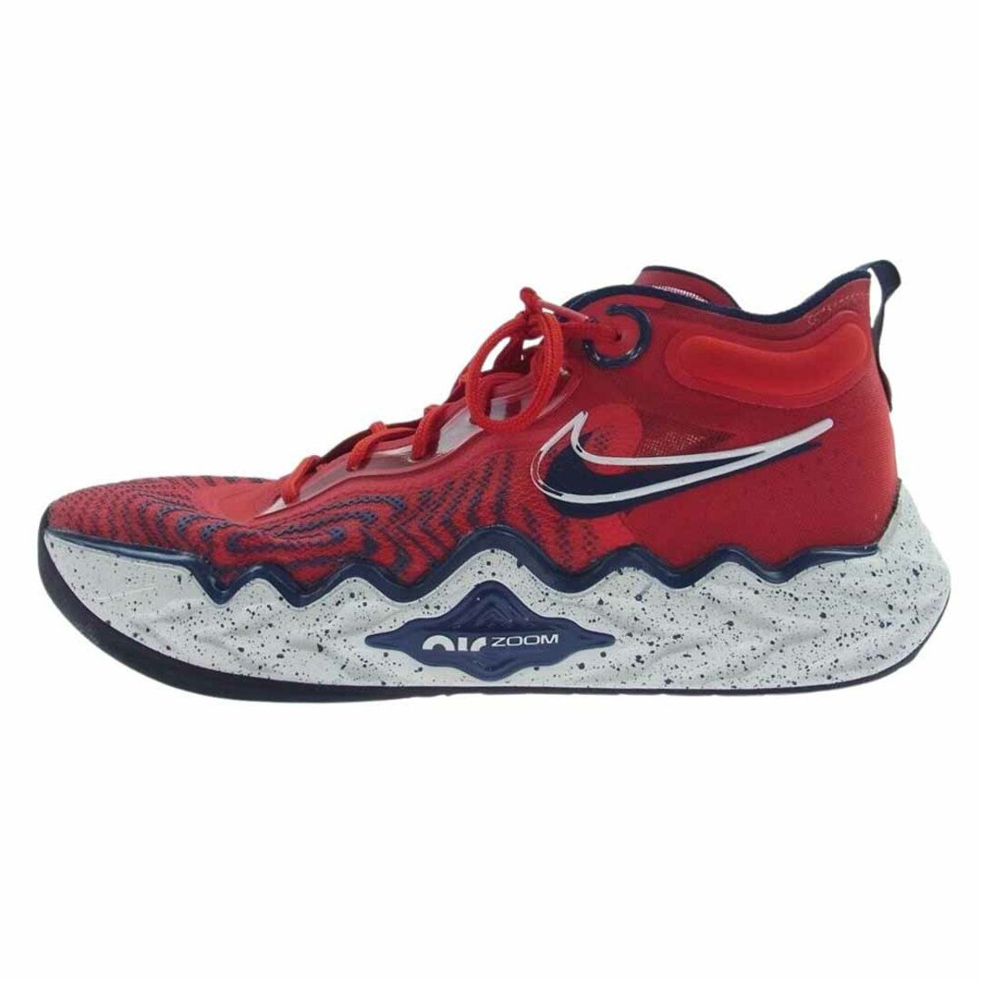 NIKE(ナイキ)のNIKE ナイキ スニーカー CZ0202-604 AIR ZOOM G.T.RUN エア ズーム G.T.ラン バッシュ バスケットボールシューズ スニーカー レッド系 ネイビー系 28.5cm【中古】 メンズの靴/シューズ(スニーカー)の商品写真