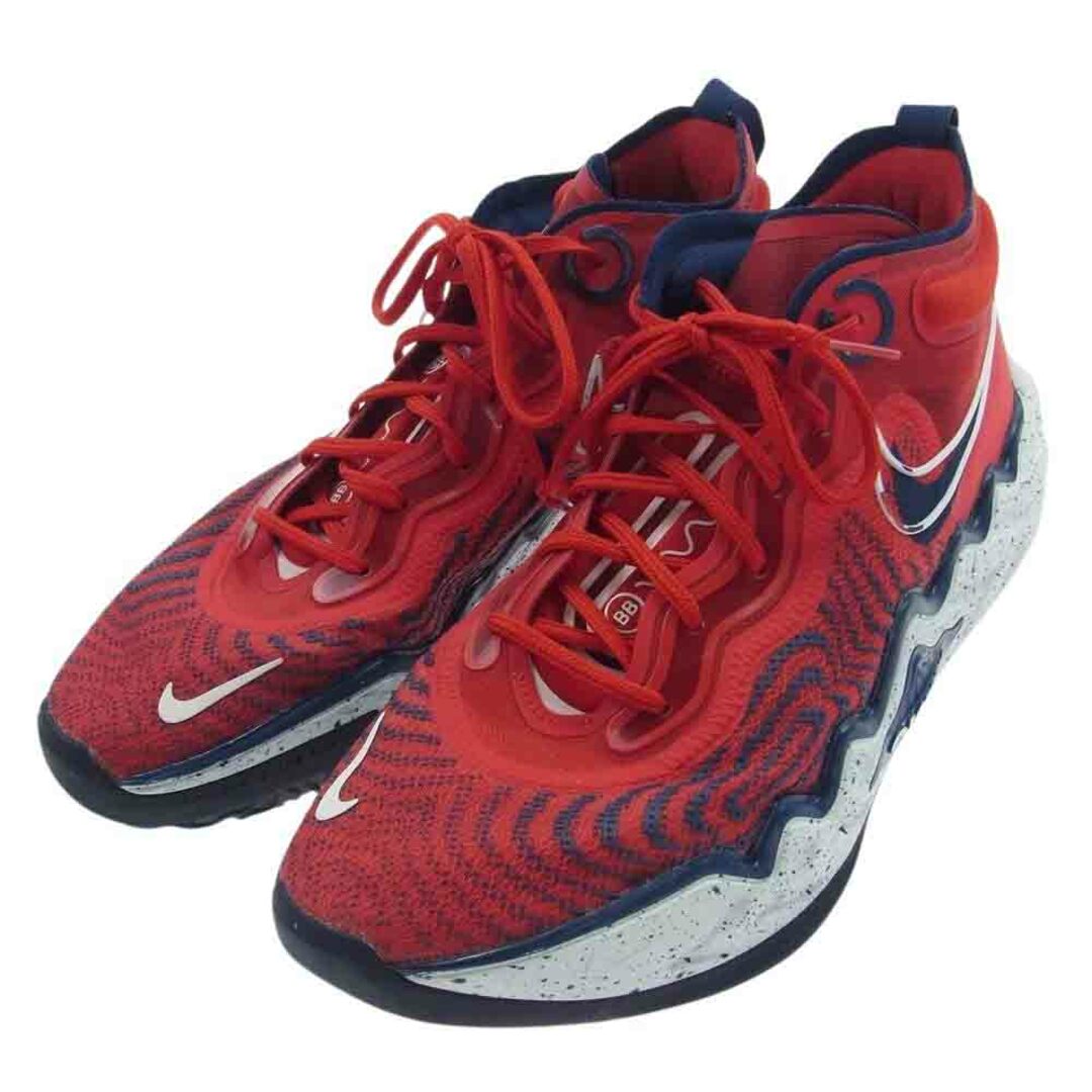 NIKE(ナイキ)のNIKE ナイキ スニーカー CZ0202-604 AIR ZOOM G.T.RUN エア ズーム G.T.ラン バッシュ バスケットボールシューズ スニーカー レッド系 ネイビー系 28.5cm【中古】 メンズの靴/シューズ(スニーカー)の商品写真