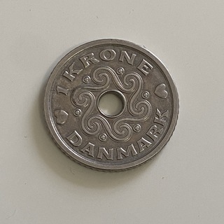デンマーク　1クローネコイン(貨幣)