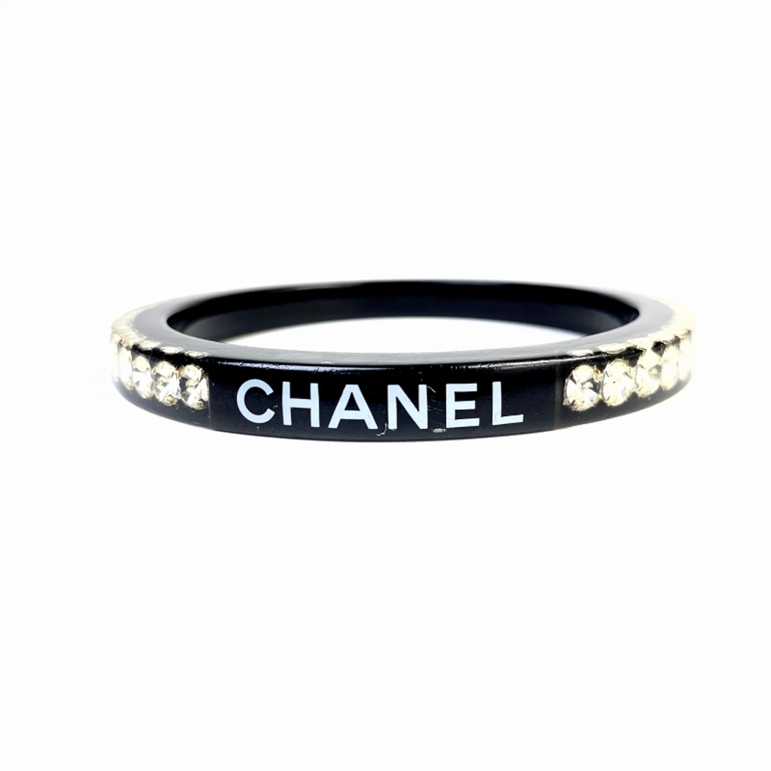 CHANEL(シャネル)のCHANEL シャネル ココマーク   ブレスレット／バングル ブラック A-1711 レディースのアクセサリー(ブレスレット/バングル)の商品写真