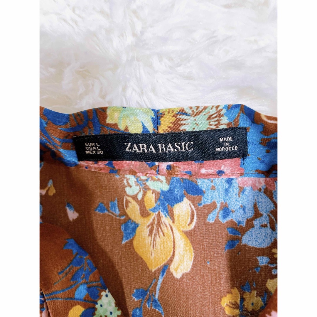 ZARA BASIC花柄ワンピース レディースのワンピース(ロングワンピース/マキシワンピース)の商品写真