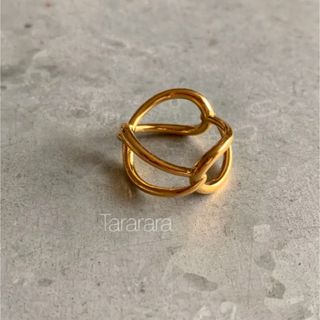 ●ステンレスchain Connected Ring●金属アレルギー対応(リング(指輪))