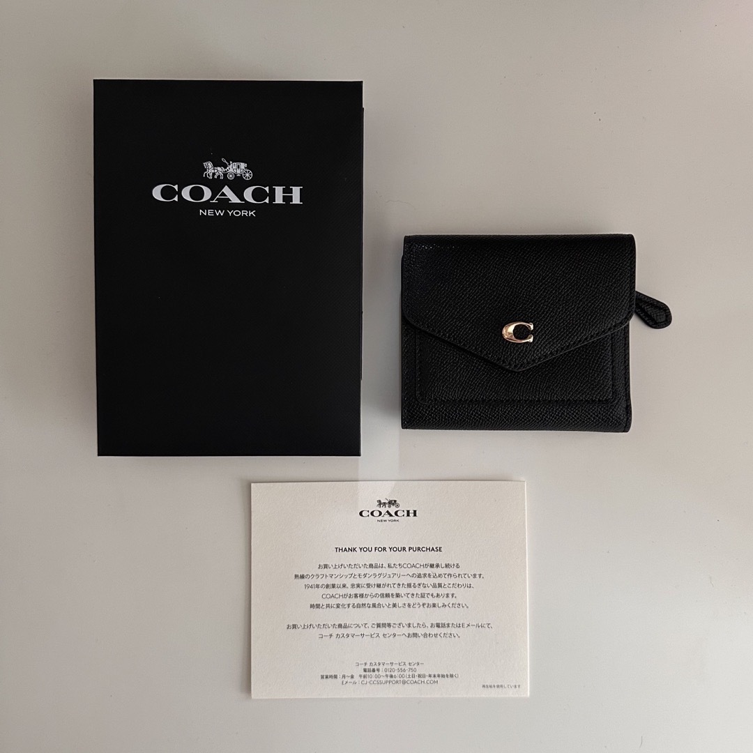 COACH(コーチ)のcoach コーチ ウィン スモール ウォレット ブラック レディースのファッション小物(財布)の商品写真