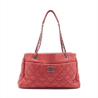 シャネル(CHANEL)のシャネル  レザー  レッド レディース トートバッグ(トートバッグ)