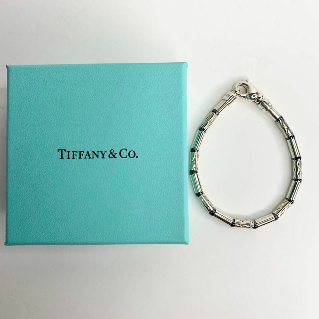 Tiffany & Co.(ティファニー)のティファニー 希少 ブレスレット アズテック ジグザグ ヘマタイト ci2 レディースのアクセサリー(ブレスレット/バングル)の商品写真