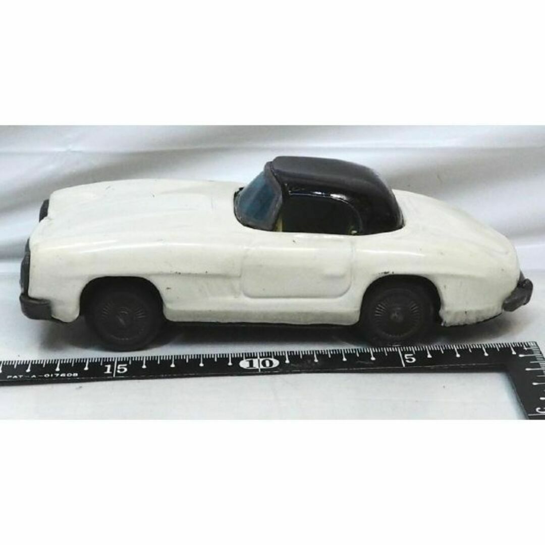 旭玩具【メルセデスベンツ300SLロードスター白】tinブリキtoy 旭玩具【メルセデスベンツ300SLロードスター白】tinブリキtoy