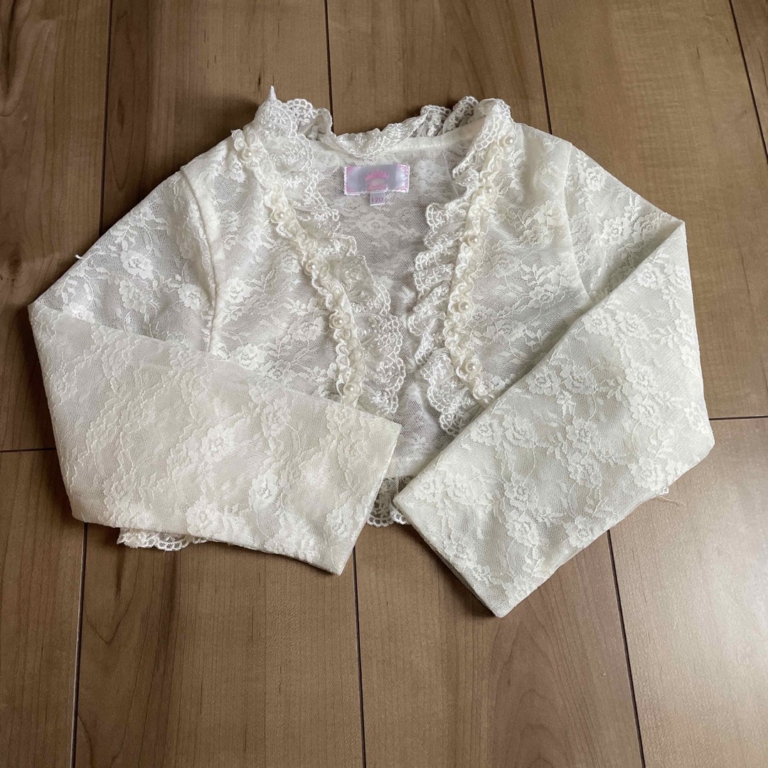 motherways(マザウェイズ)のレースカーディガン　120 キッズ/ベビー/マタニティのキッズ服女の子用(90cm~)(カーディガン)の商品写真