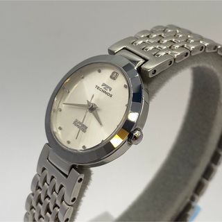 TECHNOS - 未使用　定価3.5万　テクノス　超硬タングステン　レディース　腕時計　