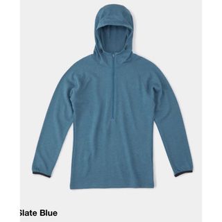 山と道　DF Mesh Merino Hoody M slate  blue(パーカー)