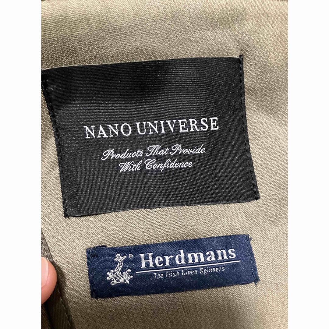 nano・universe(ナノユニバース)のナノユニバース nano universe ダメリーノ リネン テーラード メンズのジャケット/アウター(テーラードジャケット)の商品写真