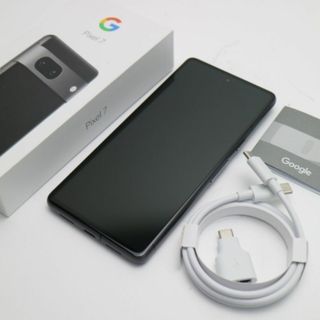 グーグルピクセル(Google Pixel)の超美品 SIMフリー Google Pixel 7 128GB オブシディアン M777(スマートフォン本体)