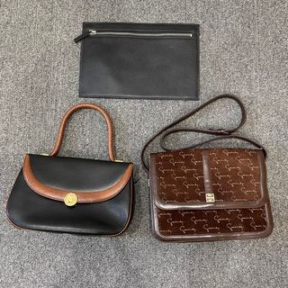 ジバンシィ(GIVENCHY)のジバンシー まとめ 3点 セット レザー ショルダーバッグ クロスボディ ハンド トート セカンド クラッチ レディース YYM V7-4(ショルダーバッグ)