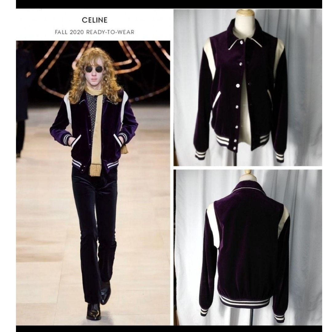 CELINE - CELINE セリーヌ 20AW テディブルゾン パープル CELINE - CELINE セリーヌ 20AW テディブルゾン パープル