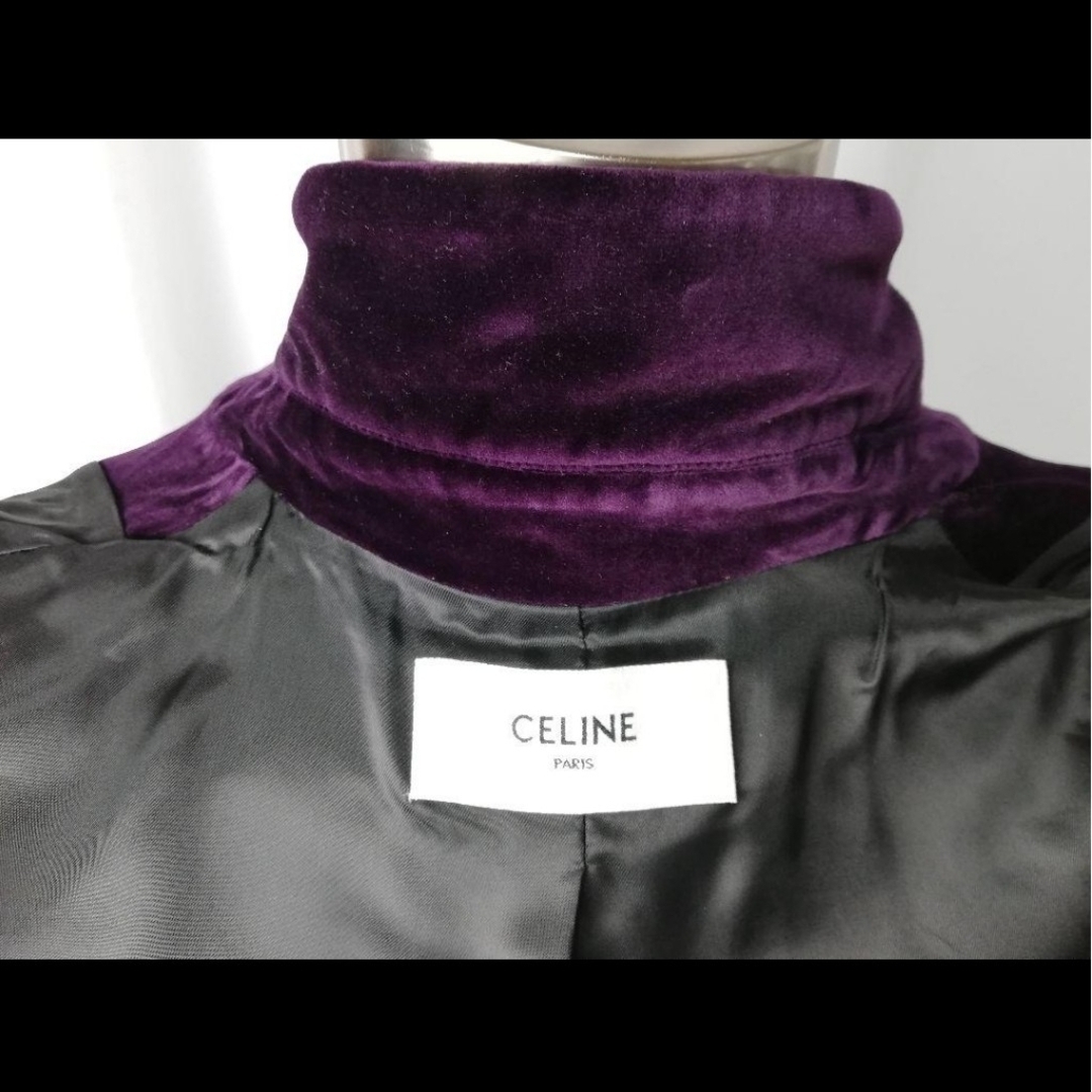 CELINE - CELINE セリーヌ 20AW テディブルゾン パープル CELINE - CELINE セリーヌ 20AW テディブルゾン パープル