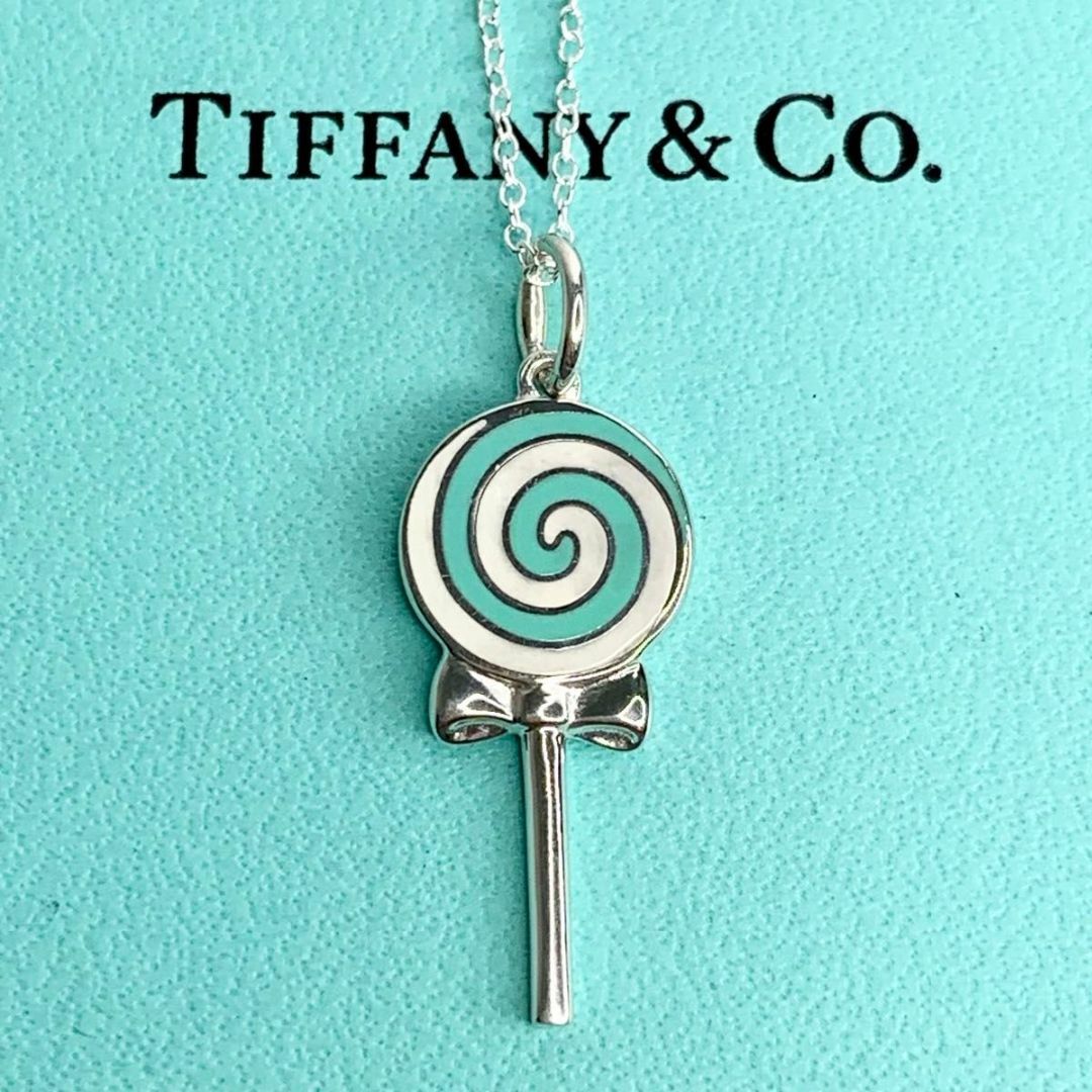 Tiffany & Co.(ティファニー)のティファニー ブルー ロリポップ ネックレス トップ チャーム 希少 y61 レディースのアクセサリー(ネックレス)の商品写真