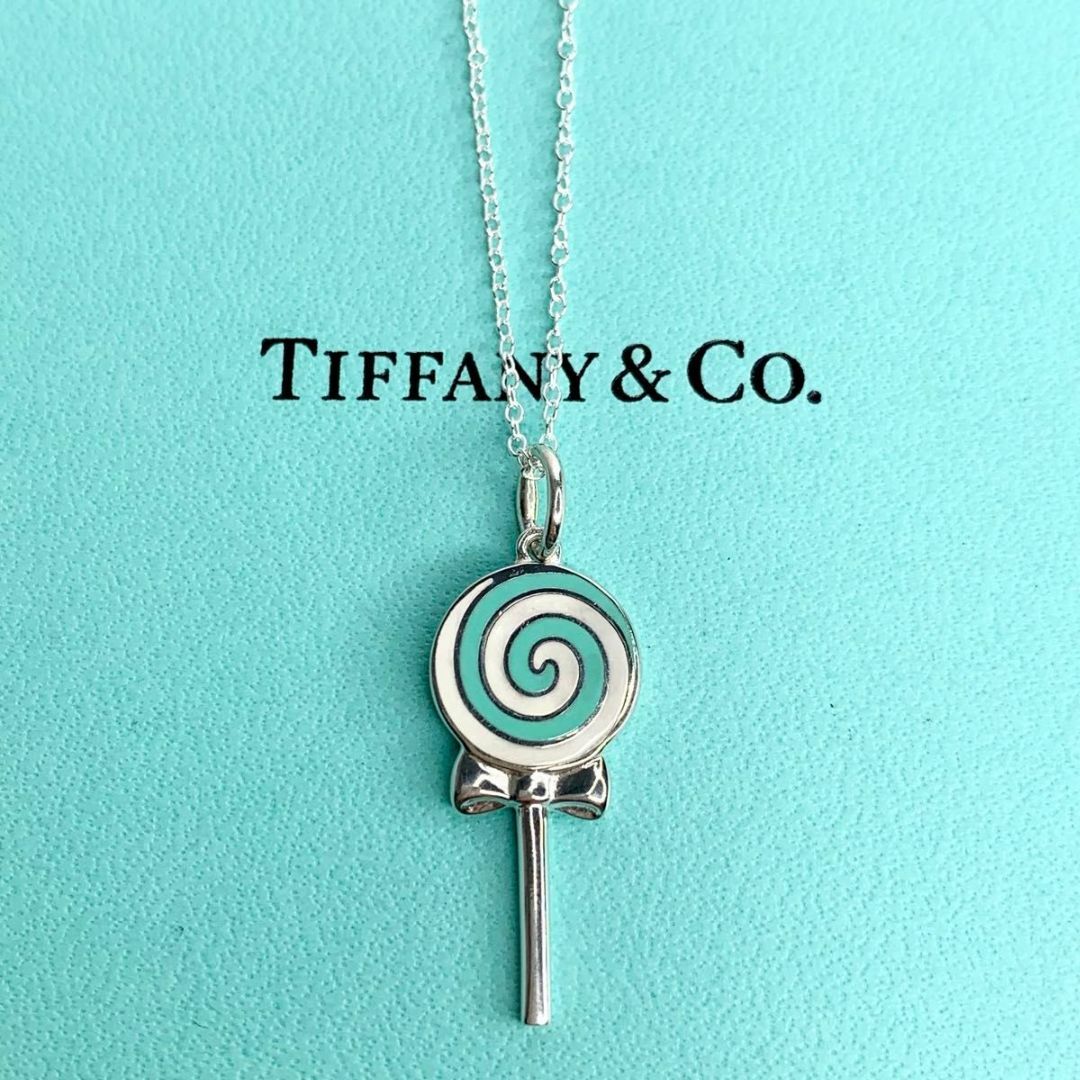 Tiffany & Co.(ティファニー)のティファニー ブルー ロリポップ ネックレス トップ チャーム 希少 y61 レディースのアクセサリー(ネックレス)の商品写真