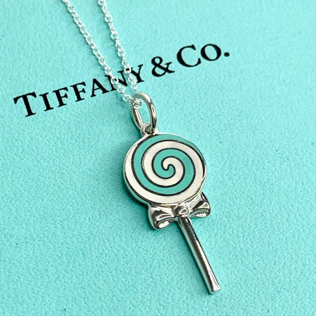 Tiffany & Co.(ティファニー)のティファニー ブルー ロリポップ ネックレス トップ チャーム 希少 y61 レディースのアクセサリー(ネックレス)の商品写真