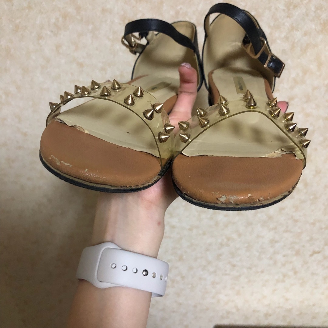 The Dayz tokyo(ザデイズトウキョウ)の定価1万9千！！ザデイズトーキョー クリアベルトサンダル レディースの靴/シューズ(サンダル)の商品写真