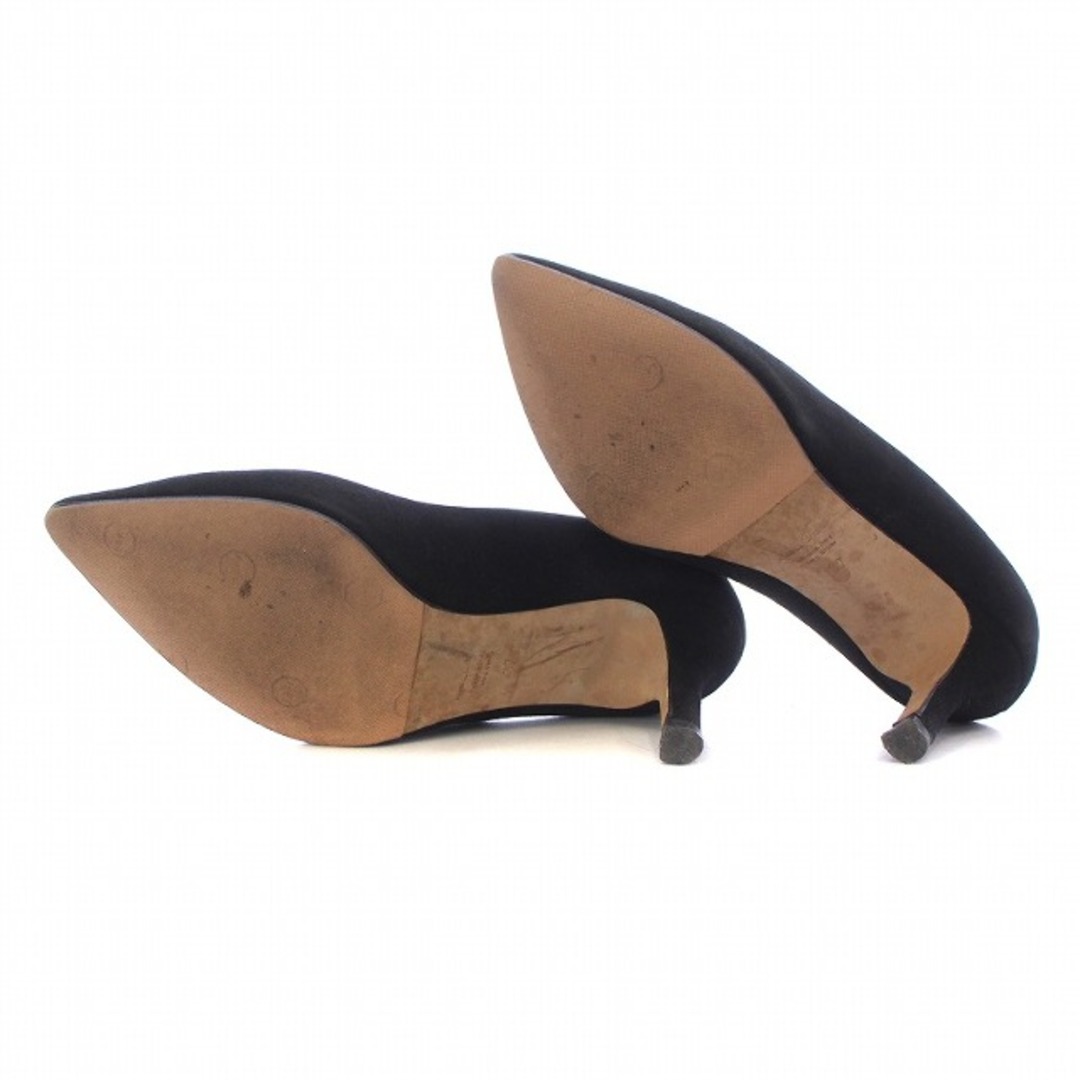 PELLICO(ペリーコ)のペリーコ パンプス ポインテッドトゥ ハイヒール スエード 37 24cm 黒 レディースの靴/シューズ(ハイヒール/パンプス)の商品写真