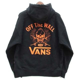 ヴァンズ(VANS)のバンズ VANS ルーズシルエット バックプリント スウェット パーカー 黒 L(パーカー)