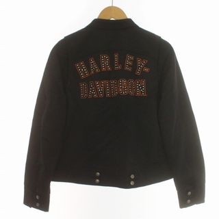 ハーレーダビッドソン(Harley Davidson)のHARLEY DAVIDSON ライダースジャケット ブルゾン バックプリント(ライダースジャケット)